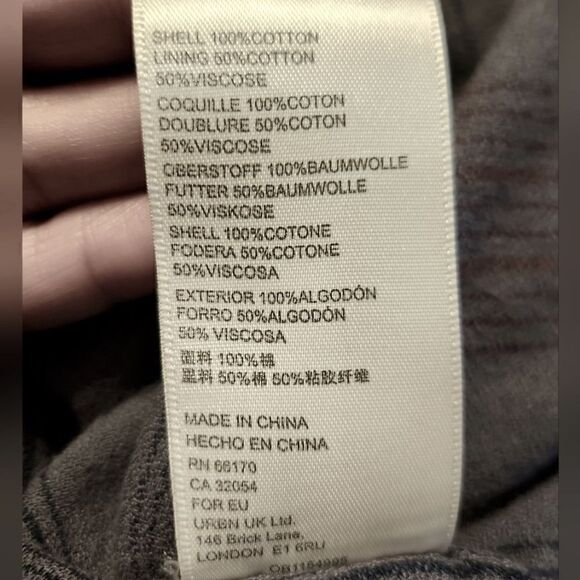 Free People Remi Cord Shirt Jacket Dolman Sleeve Gray Size M - Picture 10 of 10